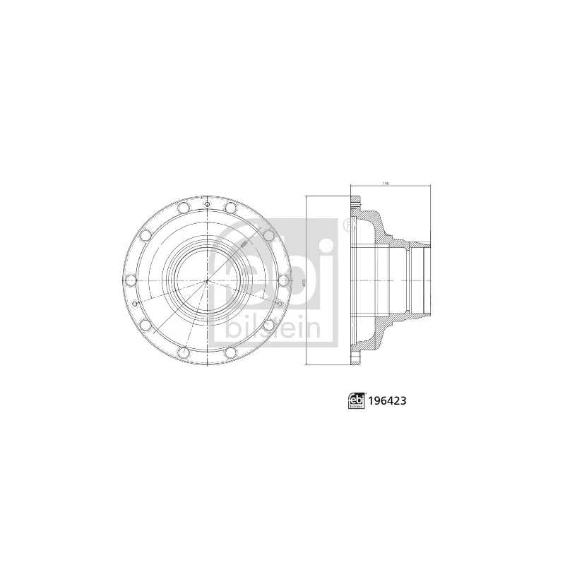 Moyeu de roue avant FEBI BILSTEIN 196423