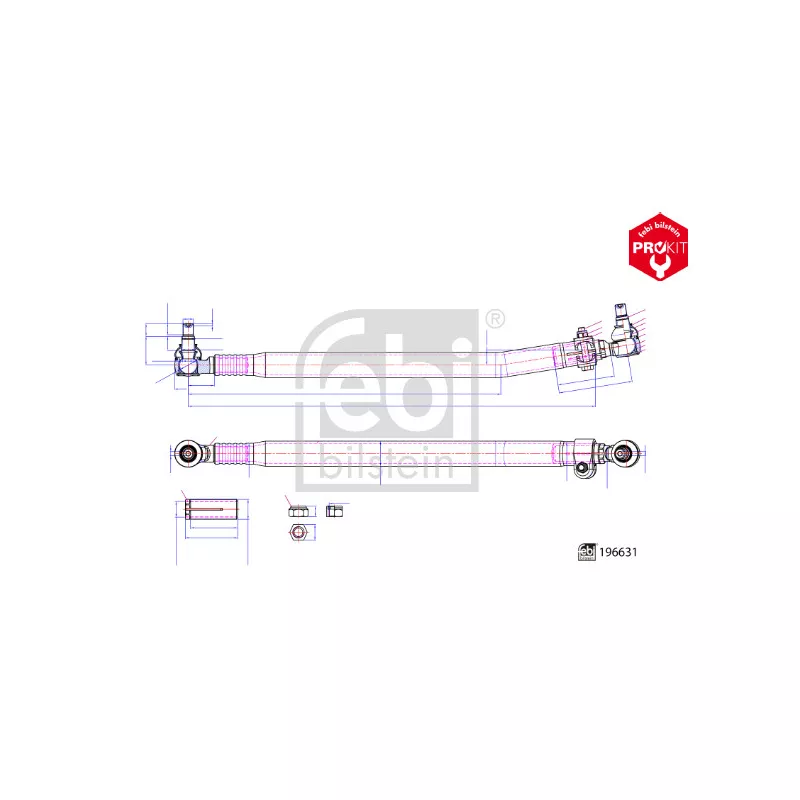 Barre de direction FEBI BILSTEIN 196631