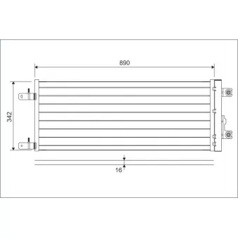 Condenseur, climatisation VALEO