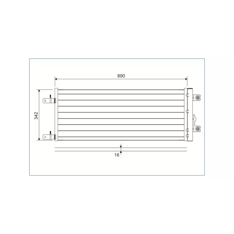 Condenseur, climatisation VALEO 815125