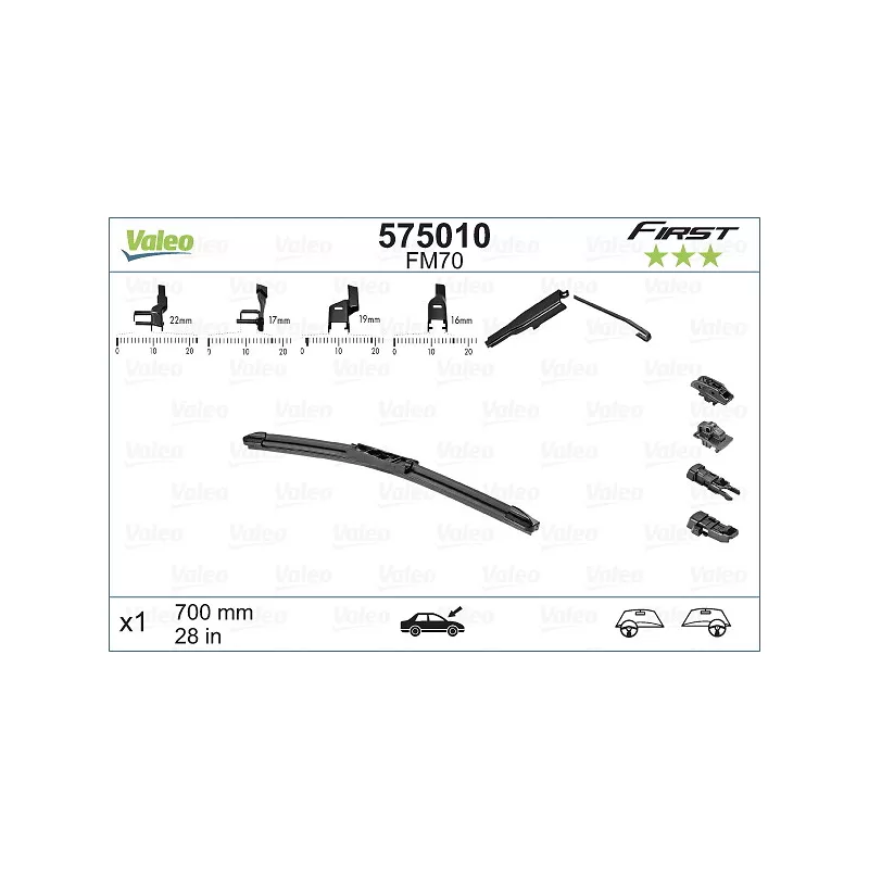 Balai d'essuie-glace VALEO 575010