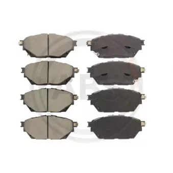 Jeu de 4 plaquettes de frein A.B.S.