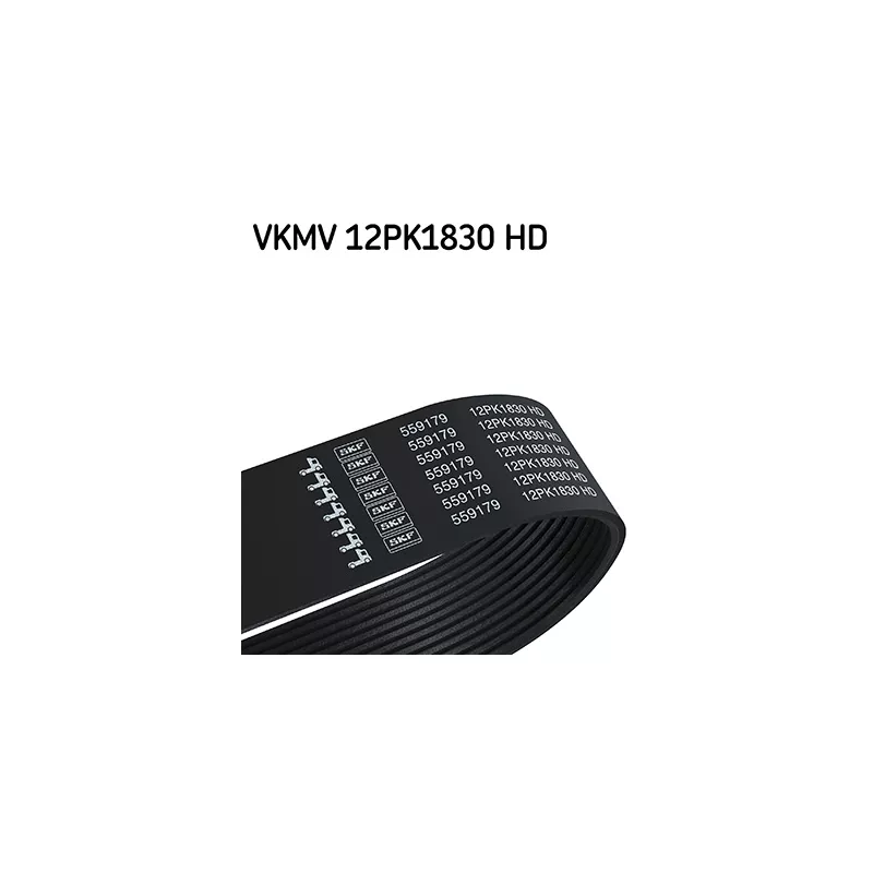 Courroie trapézoïdale à nervures SKF VKMV 12PK1830 HD