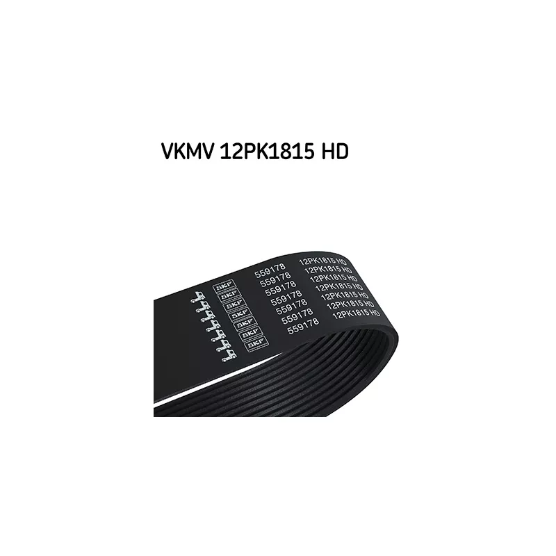 Courroie trapézoïdale à nervures SKF VKMV 12PK1815 HD