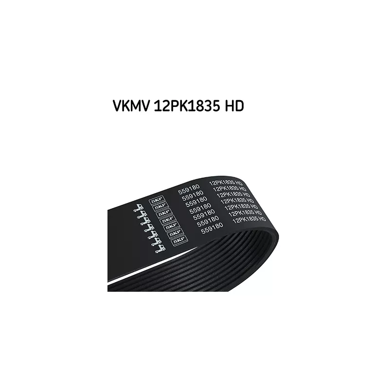 Courroie trapézoïdale à nervures SKF VKMV 12PK1835 HD