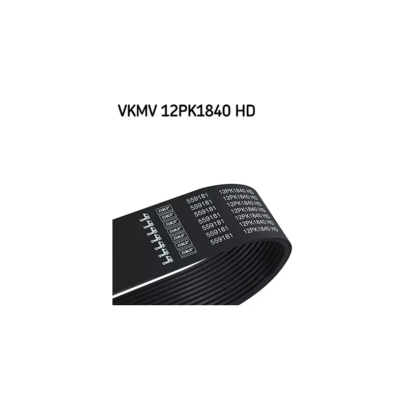 Courroie trapézoïdale à nervures SKF VKMV 12PK1840 HD