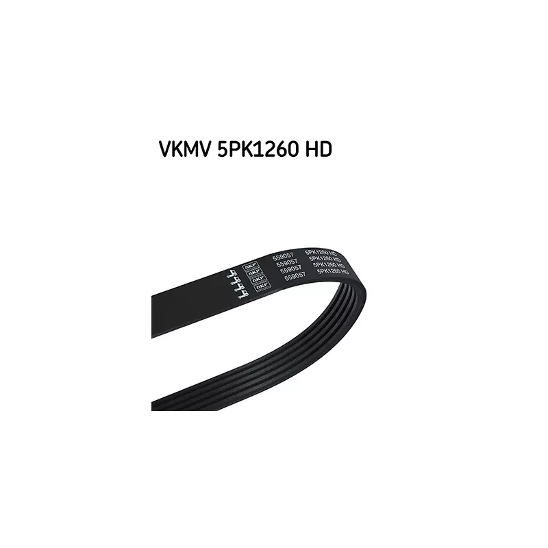 Courroie trapézoïdale à nervures SKF VKMV 5PK1260 HD
