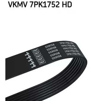 Courroie trapézoïdale à nervures SKF VKMV 7PK1752 HD