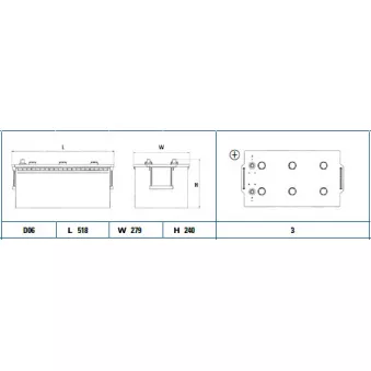 Batterie de démarrage EXIDE