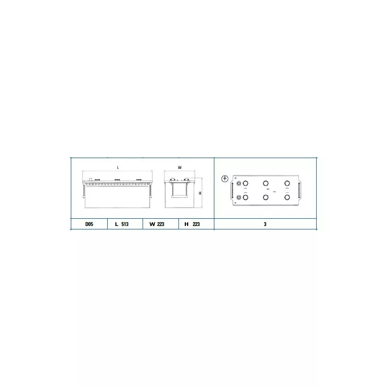 Batterie de démarrage EXIDE EG1703 - Visuel 1