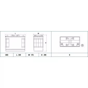 Batterie de démarrage EXIDE
