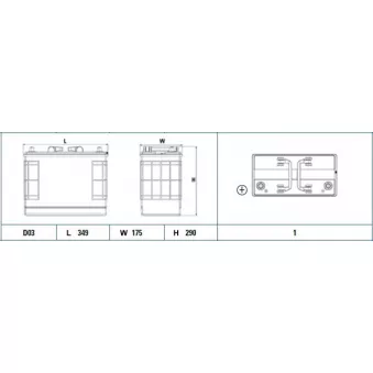 Batterie de démarrage EXIDE