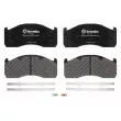 Jeu de 4 plaquettes de frein arrière BREMBO P C7 006 - Visuel 2
