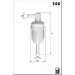 Filtre à carburant MECAFILTER ELG5216 - Visuel 2