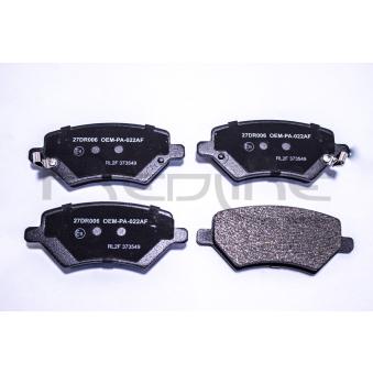 Jeu de 4 plaquettes de frein avant RED-LINE 27DR006