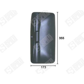 Rétroviseur extérieur, cabine SPILU 61901