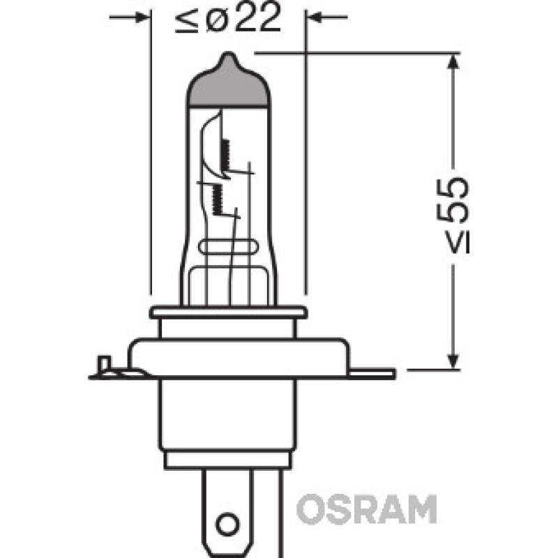 Ampoule, projecteur longue portée OSRAM 94196 - Visuel 1