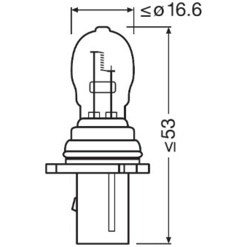 Ampoule, feu de stationnement/de position OSRAM 6851 - Visuel 2
