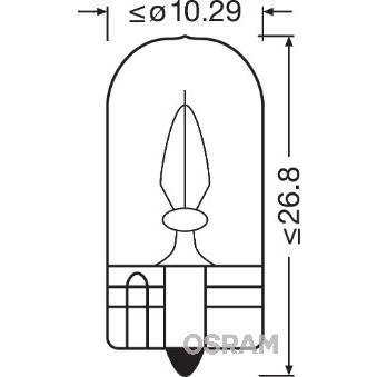 Ampoule, éclairage intérieur OSRAM 2841