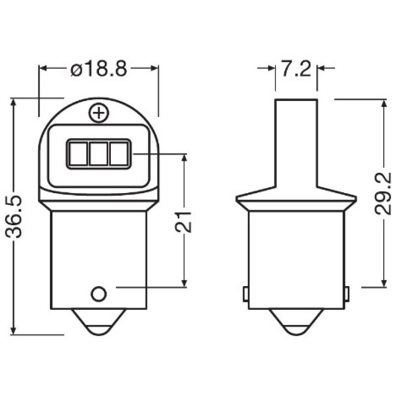 Ampoule, feu clignotant OSRAM 5008DWP-02B - Visuel 2