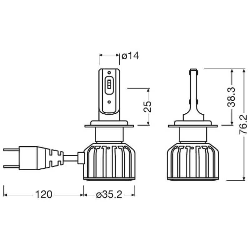 Ampoule, projecteur de travail OSRAM 64210DWBRT-2HFB - Visuel 2