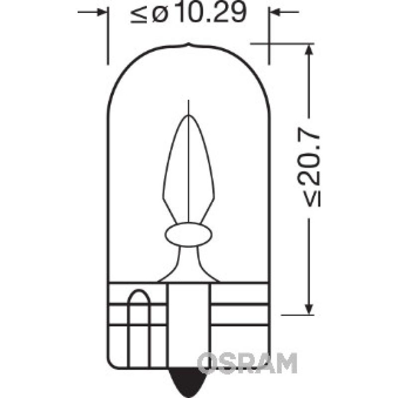 Ampoule, éclairage des instruments OSRAM 2820 - Visuel 1