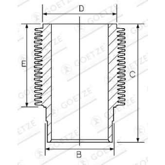 Chemise de cylindre GOETZE ENGINE