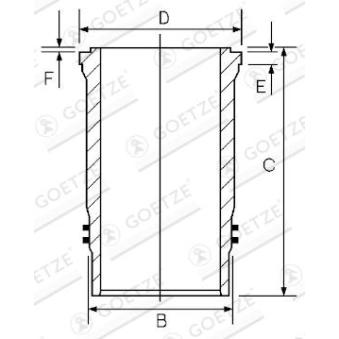 Chemise de cylindre GOETZE ENGINE