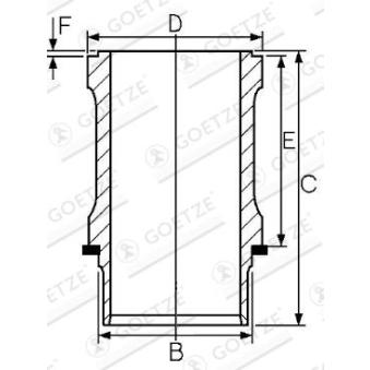 Chemise de cylindre GOETZE ENGINE