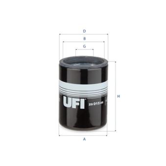 Filtre de liquide de refroidissement UFI 29.015.00