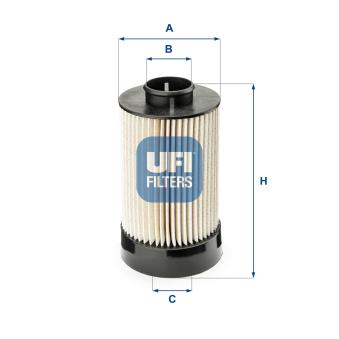 Filtre à carburant UFI 26.072.00