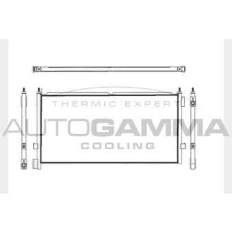 Condenseur, climatisation AUTOGAMMA 104483