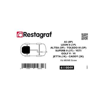 Kit de clip de fixation, carrosserie RESTAGRAF 611004V