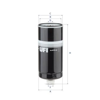 Filtre à carburant UFI 24.A70.00