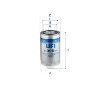 Filtre à carburant UFI 24.999.02