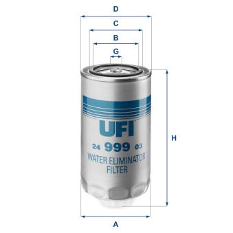 Filtre à carburant UFI 24.999.03