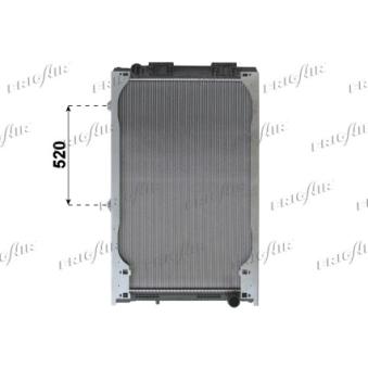 Radiateur, refroidissement du moteur FRIGAIR 0237.3006