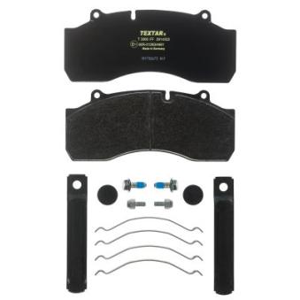 Jeu de 4 plaquettes de frein arrière TEXTAR