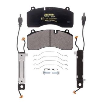 Jeu de 4 plaquettes de frein avant TEXTAR 2918101