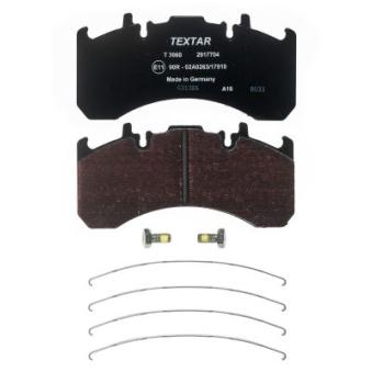 Jeu de 4 plaquettes de frein arrière TEXTAR 2917704