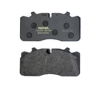 Jeu de 4 plaquettes de frein arrière TEXTAR 2911701