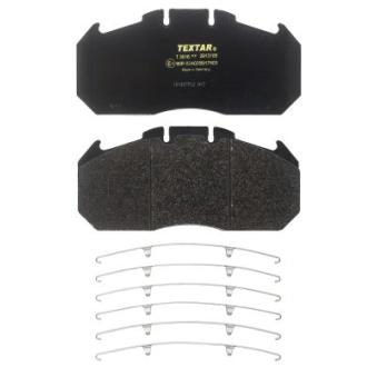Jeu de 4 plaquettes de frein avant TEXTAR 2913105