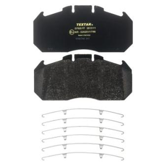Jeu de 4 plaquettes de frein arrière TEXTAR 2913111