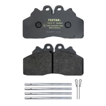 Jeu de 4 plaquettes de frein avant TEXTAR 2925601