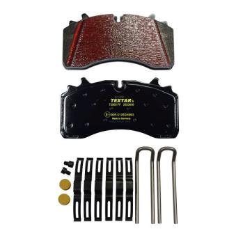 Jeu de 4 plaquettes de frein arrière TEXTAR 2933606