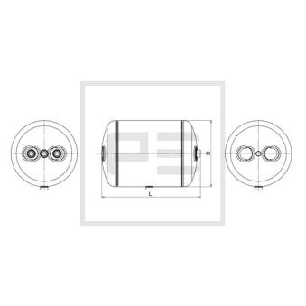 Réservoir d'air, système d'air comprimé PE Automotive 036.362-80A