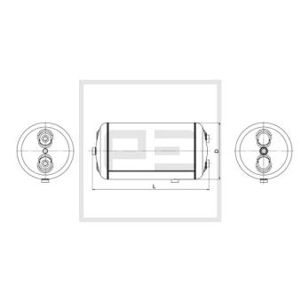 Réservoir d'air, système d'air comprimé PE Automotive 126.247-80A