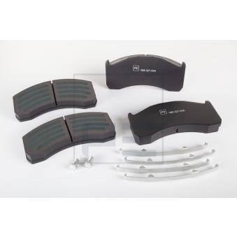 Jeu de 4 plaquettes de frein arrière PE Automotive 086.327-00A