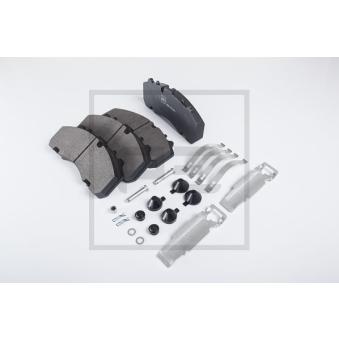 Jeu de 4 plaquettes de frein avant PE Automotive 086.333-00A