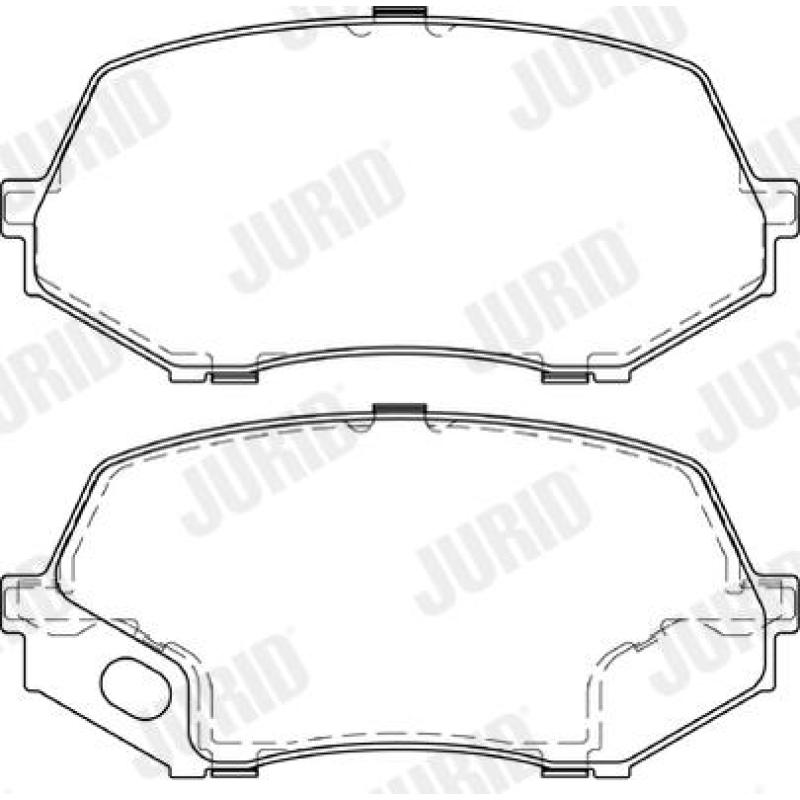 Jeu de 4 plaquettes de frein avant JURID 573662J - Visuel 1